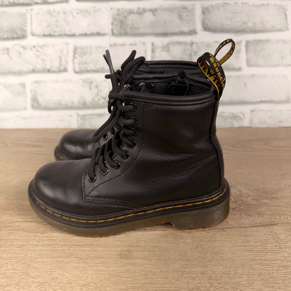 Dr. Martens 1460 J Lace Up Boot Leather Black Kids 12